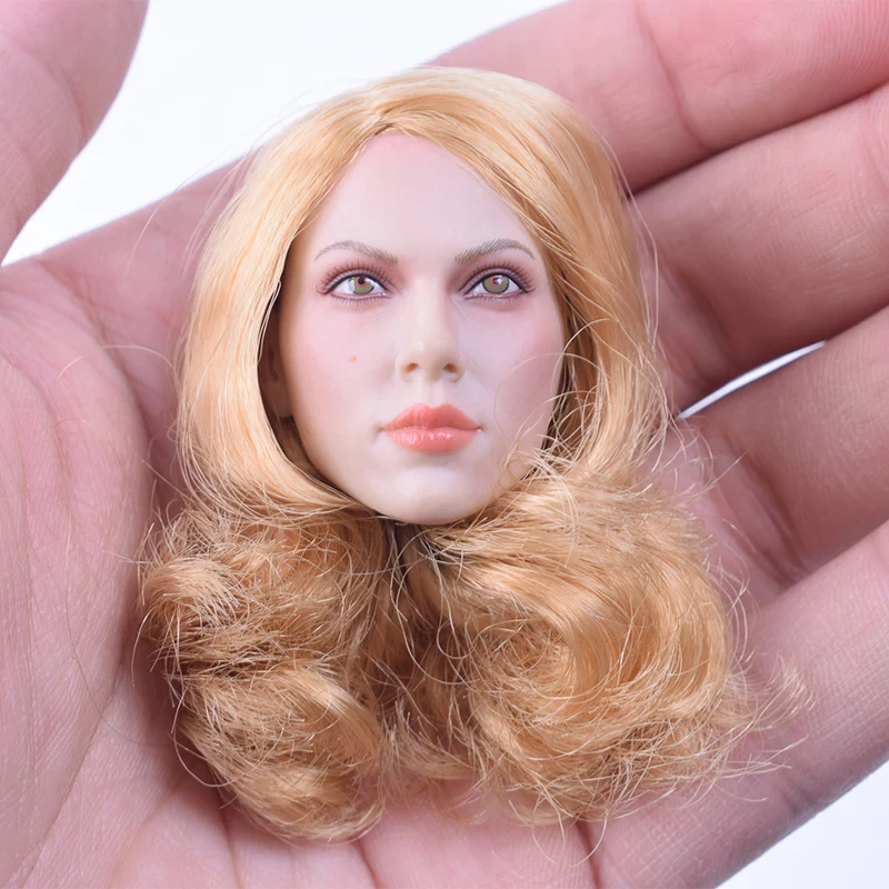 1 6 Scale Golden Widow Scarlett Johansson Head Sculpt Short Blonde