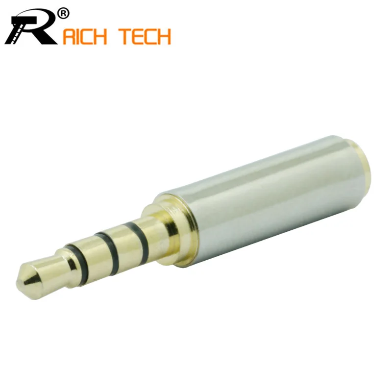 

1pc 3.5mm Jack 4pole audio adapter male plug to Jack 2.5mm 4pole female jack socket earphone extanded connector converter