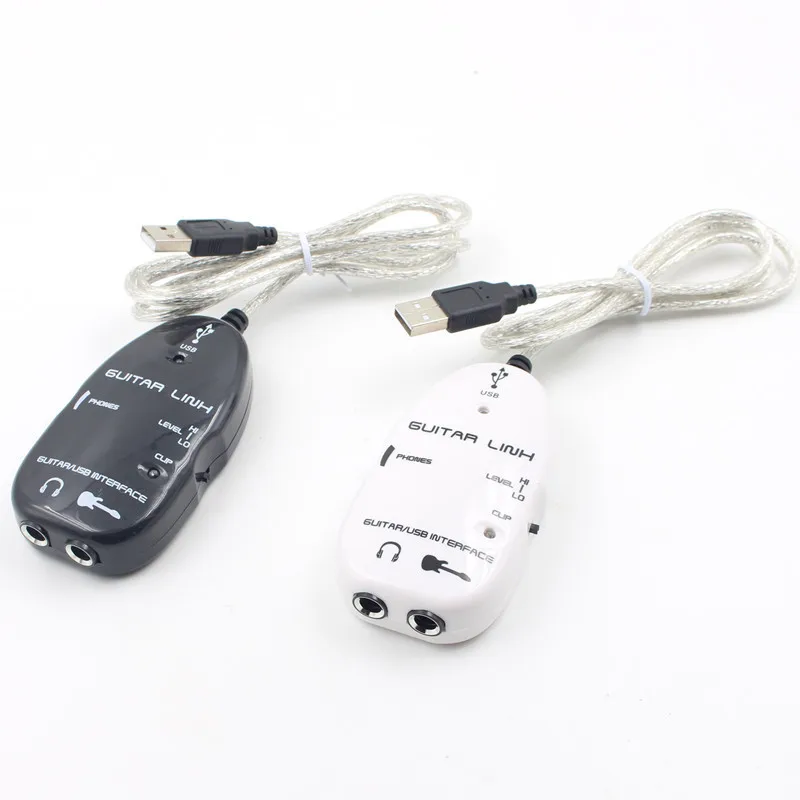 Guitar to USB Interface Link Cable Adapter PC Recording CD