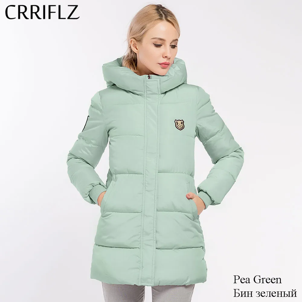 Goede Causale Hooded Parka Lange Jas Vrouw Basic Jassen Winter Gewatteerd Jas Vrouwen Gewatteerde Jassen CRRIFLZ Winter Collectie