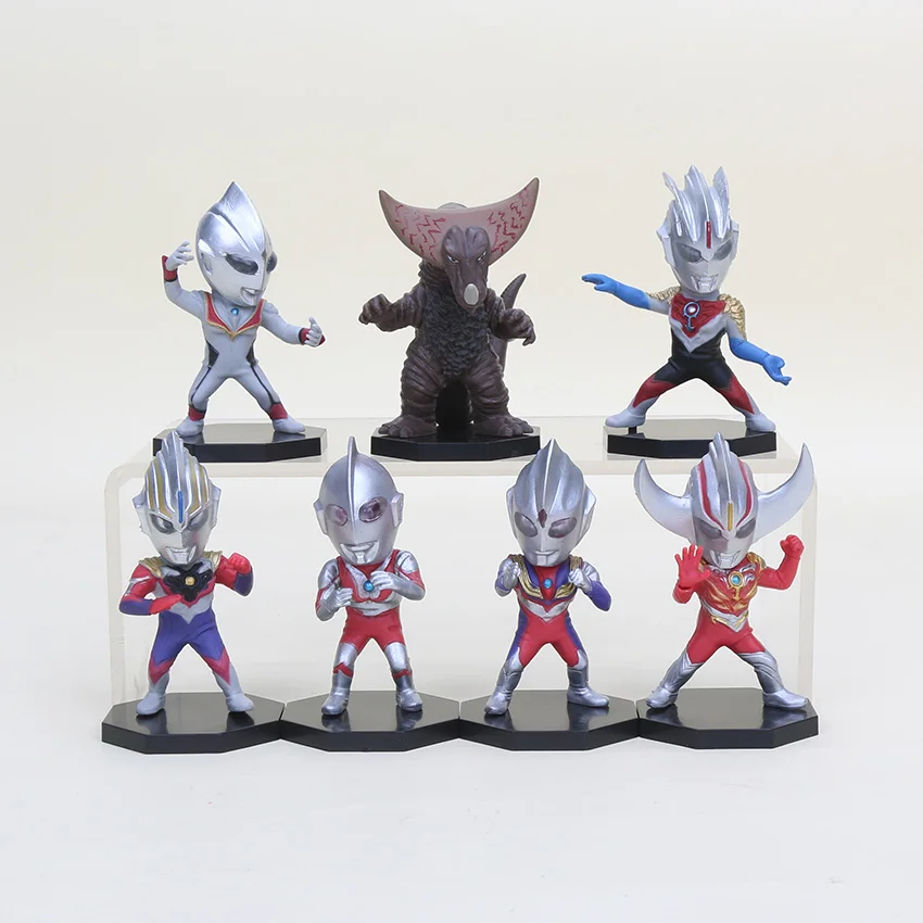Aliexpress.com : Buy 7pcs/set 7.5cm Cute Ultraman Tiga PVC Action ... - 7pcs Set 7 5cm Cute Ultraman Tiga PVC Action Figure Collection MoDel Toy Gift