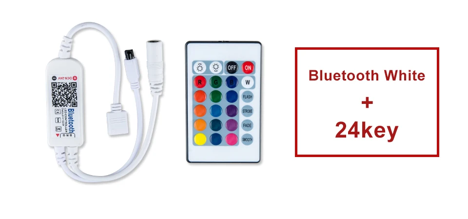 RGB Bluetooth диммер с 24Key ИК-пульт дистанционного управления применяются к смартфон Android iOS 5 В-24 В