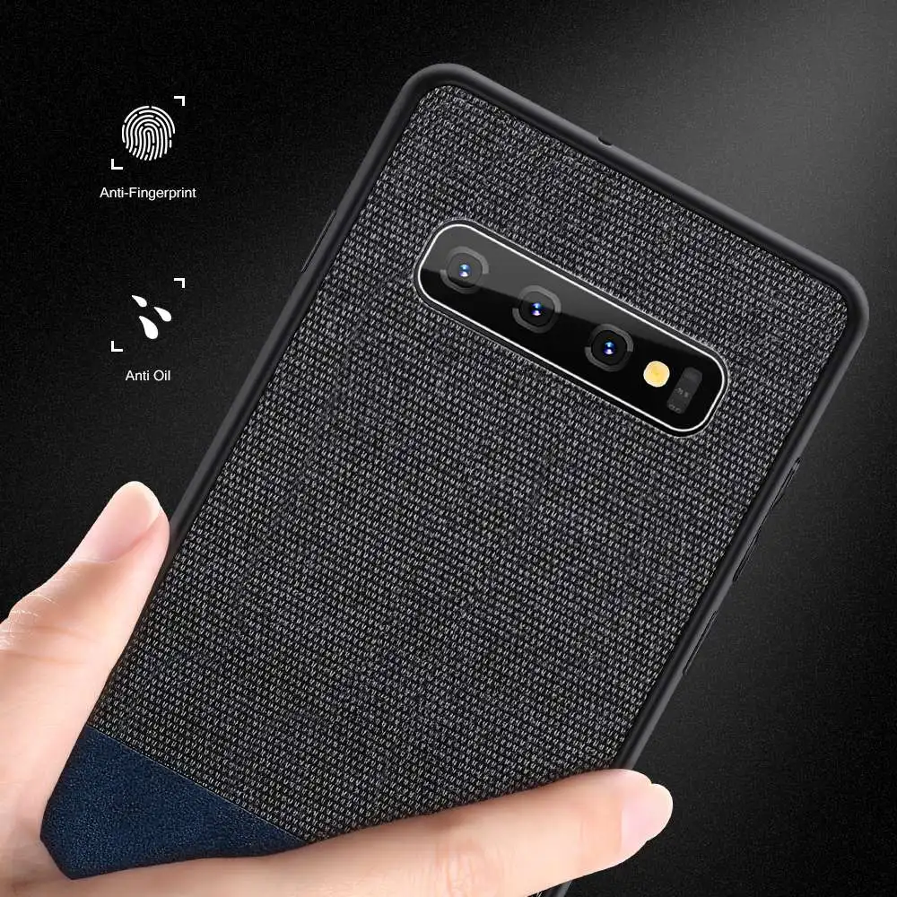 FLOVEME الهاتف حقيبة لهاتف سامسونج غالاكسي S8 S9 S10 زائد القماش أغطية جلد لسامسونج ملاحظة 9 8 غالاكسي S10e S7 حافة حالة كوكه