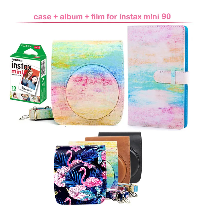 Мгновенная пленка Geniune Fujifilm Instax Mini + защитный чехол для камеры из искусственной