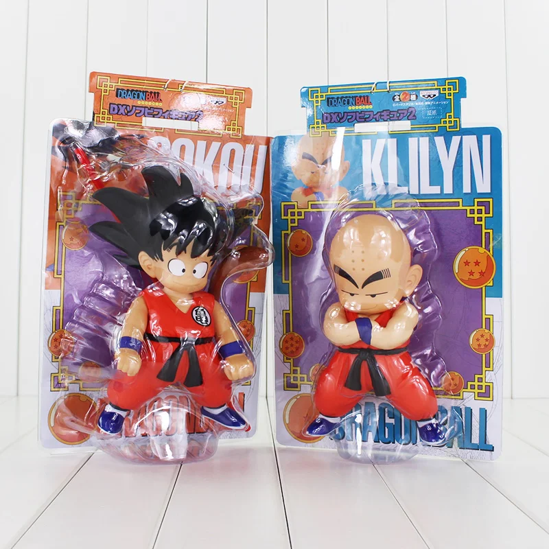 2 стиля аниме милый вращающийся Драконий жемчуг Z Goku Krillin фигурка игрушка Сон Гоку куририн детская модель кукла детский подарок