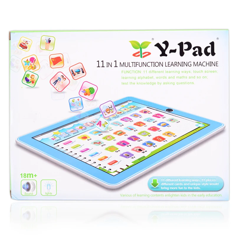 Английский язык Детский планшетный компьютер для Kinds11 в 1 многофункциональная сенсорная обучающая машина, обучающие и развивающие игрушки