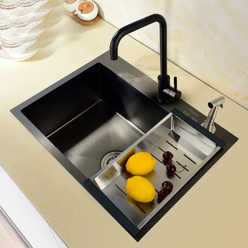 Küche Waschbecken Schwarz