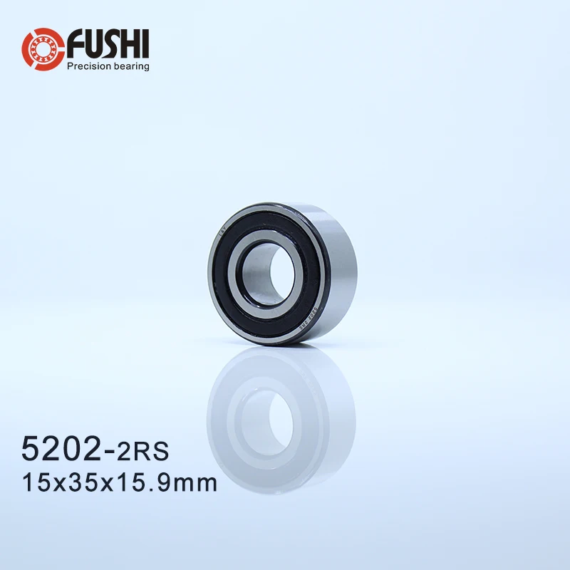 Подшипник 5202 2RS 15x35x15 9 мм (1 шт.) осевой двухрядный угловой контакт 5202RS 3202 3056202
