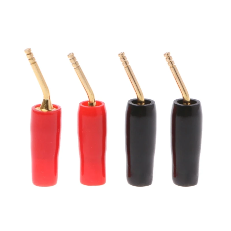 NEW 4PCS 2 MM Wire Pin Terminals Plug Banana Plugs Speaker Screw Lock
