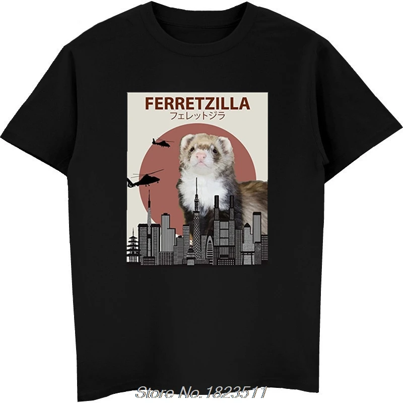 Горячая Распродажа модные Ferretzilla забавная футболка с хорьком | Подарок для Ferret