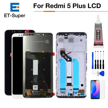 

For Xiaomi Redmi 5 Plus LCD Display Touch Screen 100% New FHD 5.99" Digitizer Assembly Replacement Accessory For Redmi5 Plus