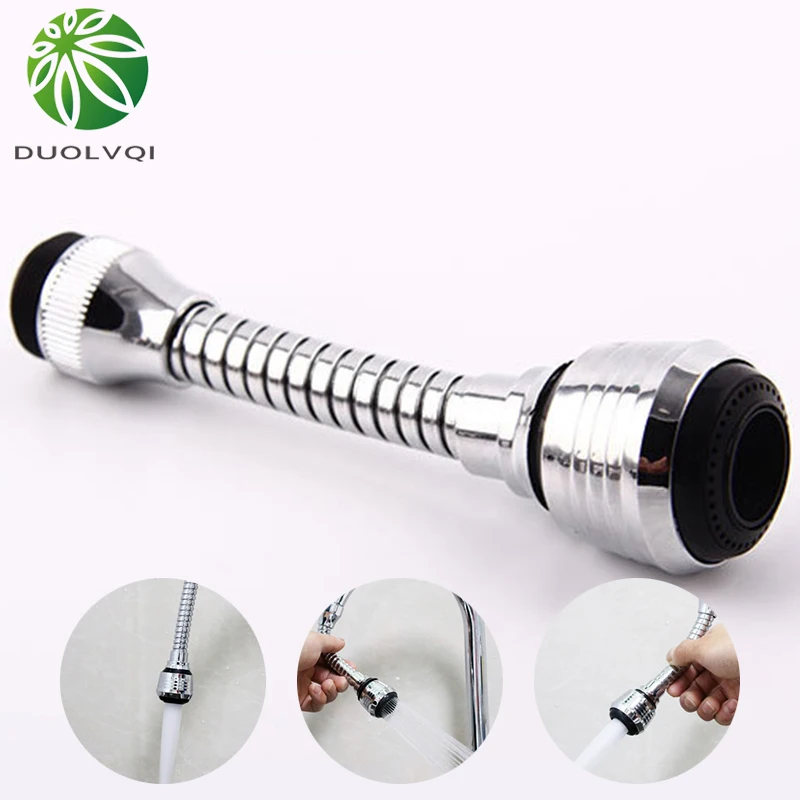

360 Degree Kitchen Faucet Extension Tube Adjustment Kitchen Faucet Accessories Bathroom Extension Water Tap Water Filter Foam