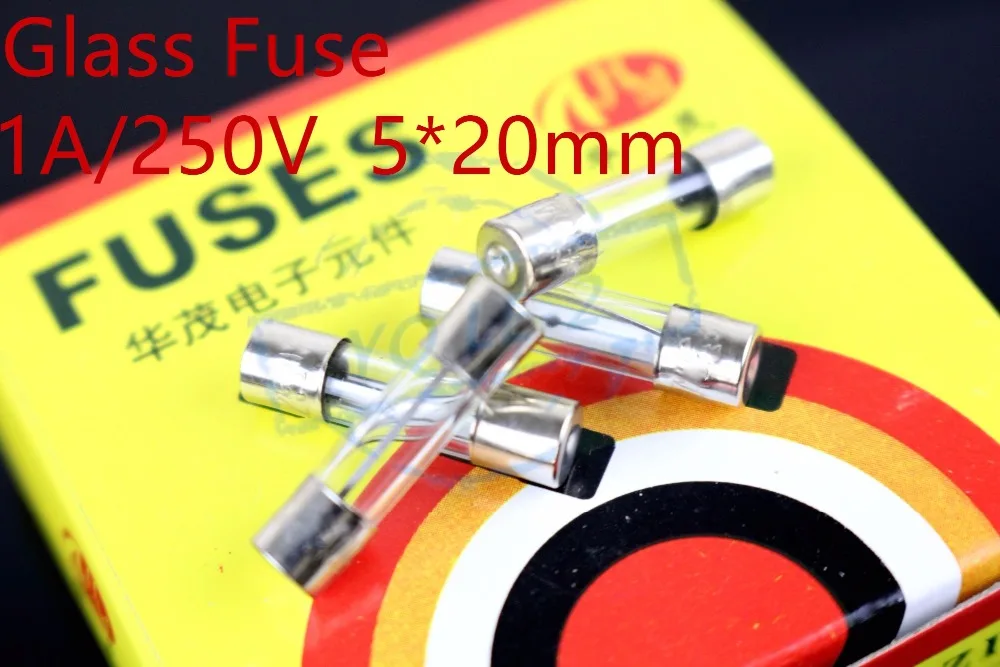 250V 1A Fast blow Glass Fuses Assorted Kit 5*20mm AMP Tube Fusesin