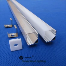 Cutsomized 10 шт./партия 100 дюймов 2,5 м длинный 90 анодированный светодиодный алюминиевый профиль для 5050/5630 полосы, 10 мм pcb светодиодный бар свет AP-1616L