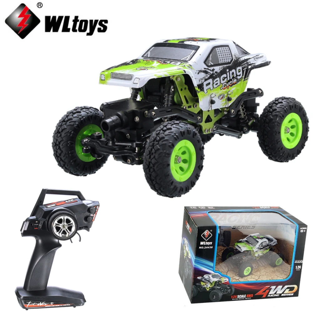 Wltoys 24438 1/24 2 4 г 4WD внедорожных дистанционного Управление автомобиль игрушки