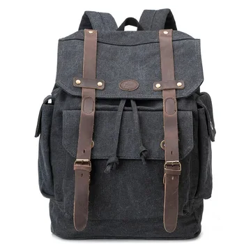 

011418 new hot high quality unisex women men canvas vintage backpack