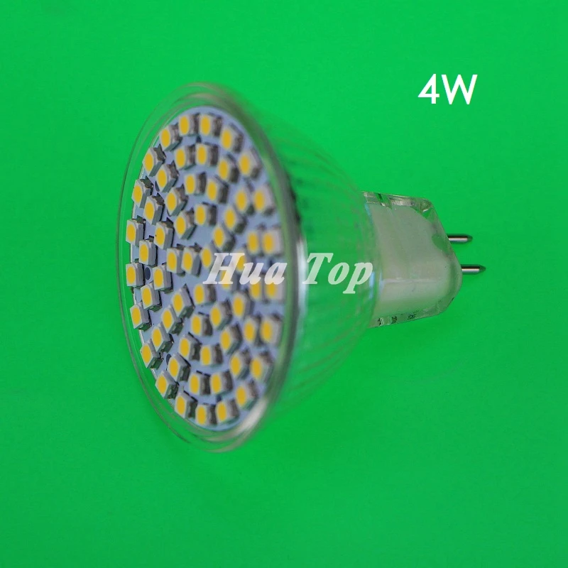 Buy 20Pcs 4W MR16 LED cup bulb DC 12V Home lamp SMD 3528 60 leds Spotlight White small lampada Energy Saving Cystal candle ampoule