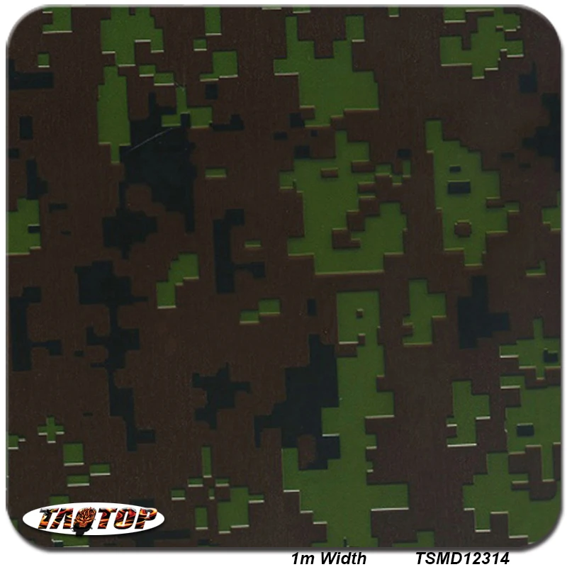 ITAATOP 1 м* 10 м зеленый коричневый черный TSM12314 Камуфляж цифровой 3D узор переводная вода печать гидрографическая пленка пленки