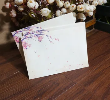 

5pcs BZNVN Chinese Style envelope envelopes Diewu flower fly retro personality