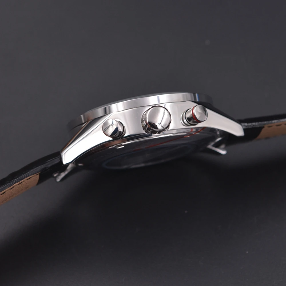 Men Watch Top Brand Luxury Automatic Mechanical Watch  24 hours Leather Military Week&Date Watches Clock Men Relojes Masculino - 4