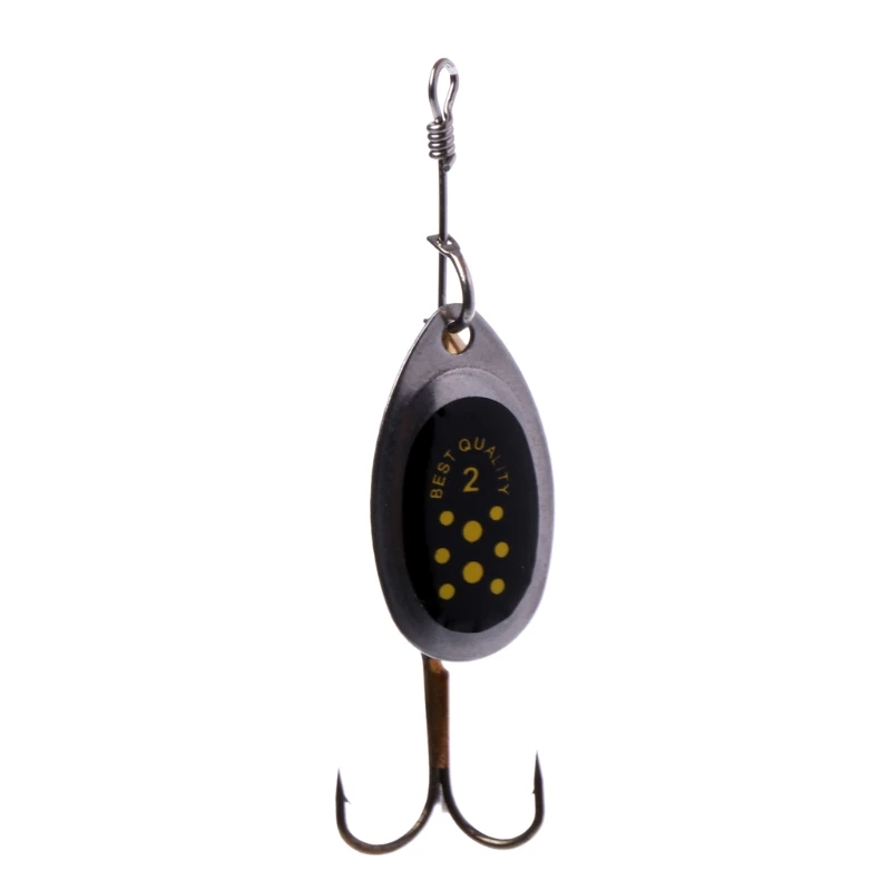 

6cm 2.2g Metal Fishing Lure Hook Spinner Spoon Lures Rotating Sequin Bait Tackle
