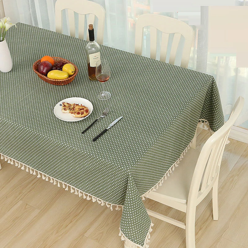 

Tablecloth Decorative Table Cloth Cotton Linen Lace Tablecloth Dining Table Cover For Kitchen Home Decor