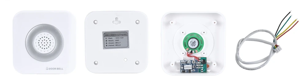 Проводной дверной звонок с батарея колокол доступа Дверные звонки 12 V Электронный мелодия
