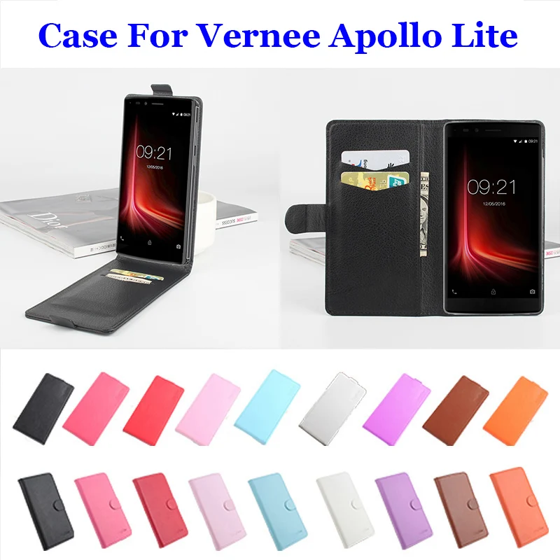 5 дюймов 9 цветов Личи кожа высокого качества для Vernee Apollo Lite чехол телефона флип