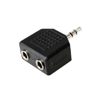 

500pcs Audio Earphone Headphone Splitter Adapter 3.5mm to 2 Earbuds Auxiliary Y Adapter