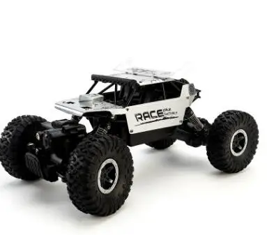 Радиоуправляемая машина 1,3 кг 4CH 4WD Rock Crawlers 4x4 вождение автомобиля двойные двигатели привод Bigfoot автомобиль пульт дистанционного управления модель автомобиля внедорожник игрушка - Цвет: Белый