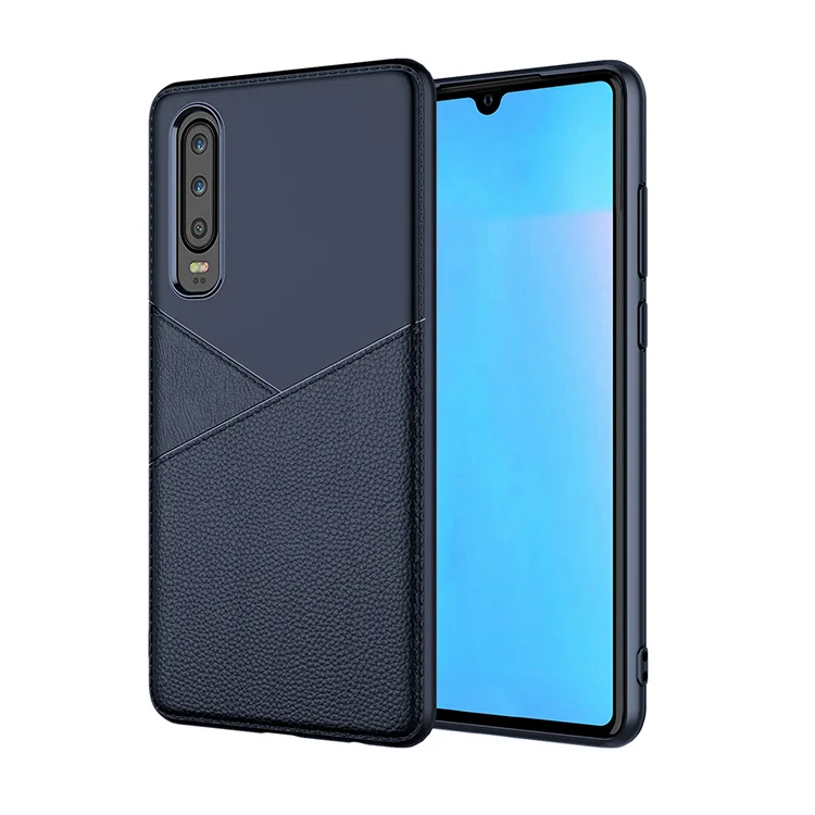 Деловой кожаный чехол RAXFLY для huawei P20 P30 Lite Pro Чехол для телефона huawei mate 20 Lite Pro Y6 Y7 Pro P Smart - Цвет: Синий