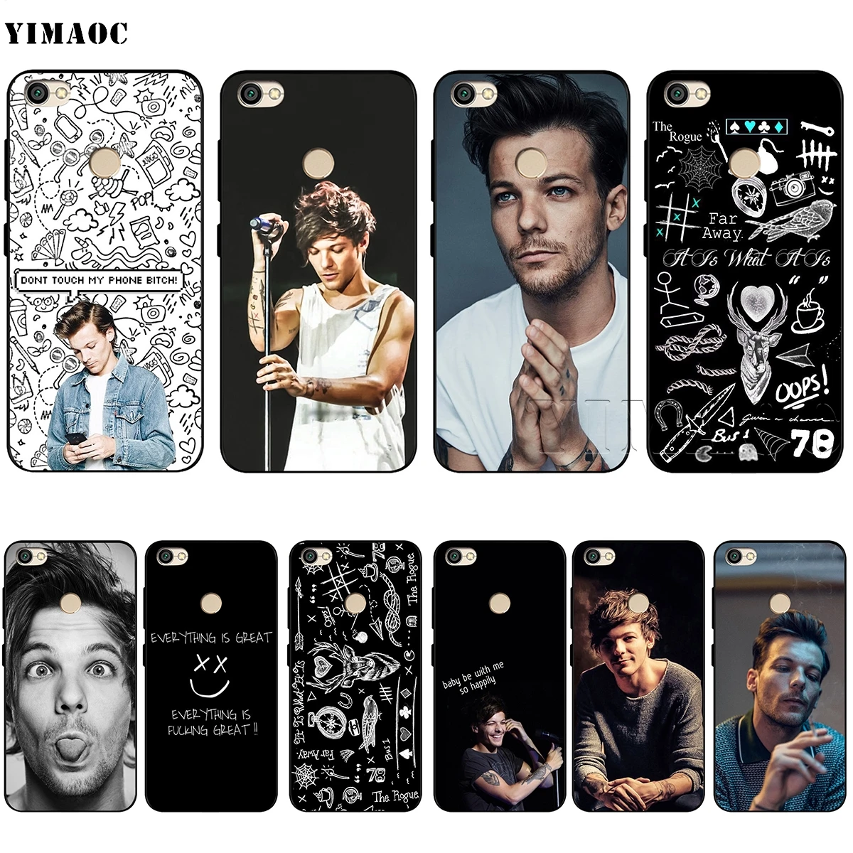 YIMAOC Louis Tomlinson Soft Silicone Case for Xiaomi Redmi Note 4 4X 4A 5 5A 6 MI A1 A2 mi6 mi 8 Pro Prime Plus