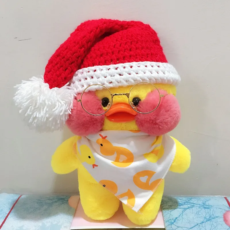 30CM-LaLafanfan-Kawaii-Cafe-Mimi-Yellow-Duck-Plush-Toy-Cute-Stuffed-Doll-Soft-Animal-Dolls-Kids (2)