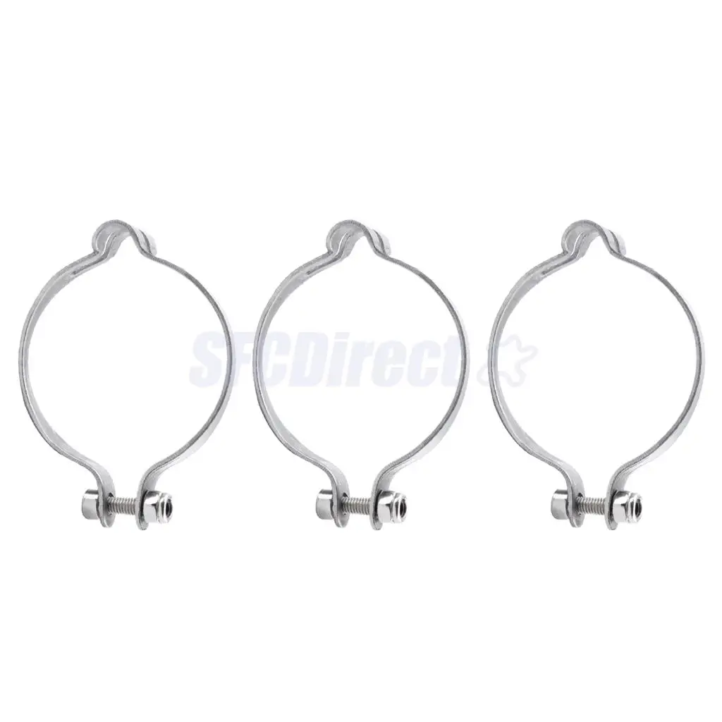 3pcs Bike Parts Vintage Bicycle Stainless Steel Bicycle Clips Brake Cable Housing Clamp Guide Backstop 34.9mm