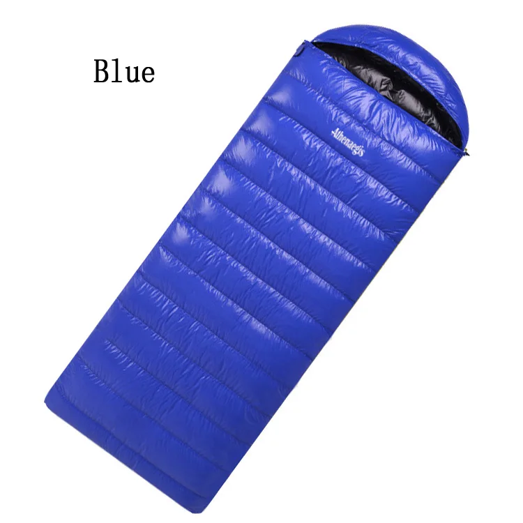 1800g Blue Athenaegis, Новое поступление, белый гусиный пух, 1200 г/1500 г/1800 г, наполнитель, соединенный конверт, водонепроницаемый спальный мешок для взрослых - Цвет: 1800g Blue