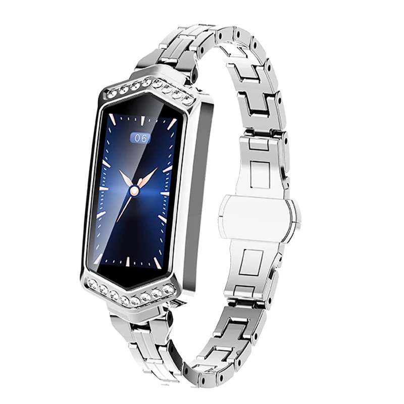 

Women's Smart Bracelet Smart Watch Heart Rate Blood Pressure Monitoring Fitness Bracelet for Android IOS Ladies Smart Watch