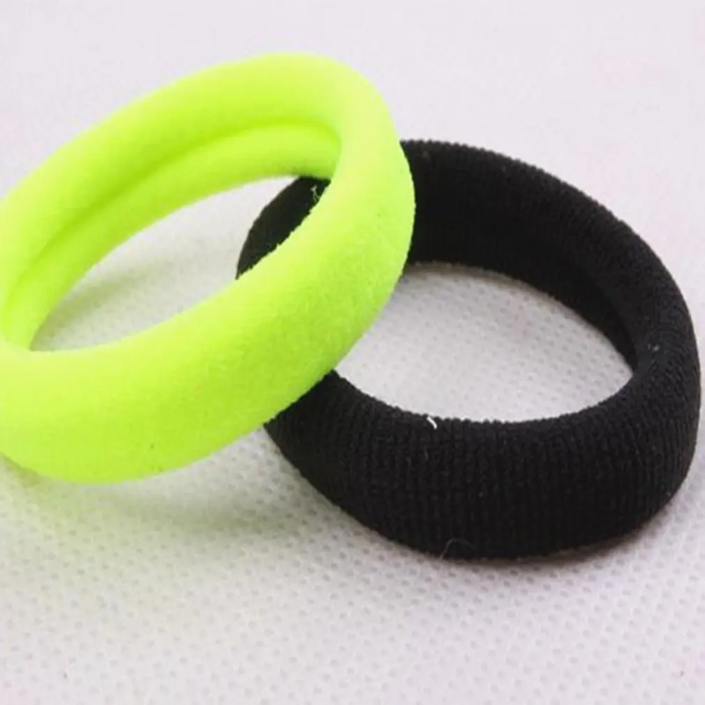Candy Color Elastic Ring Hair Rope Band Women Ponytail Holder Solid Color Hair Bands Ring Hair Styling Accessories