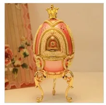 Romantic pink rotary amusement music box of Christmas gift horse egg decoration girlfriend preferred