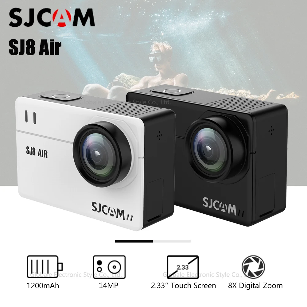

Original SJCAM SJ8 Air Sport Action Camera 1080P 2.33 inch Touch Control Screen WiFi Waterproof Novatek NT96658