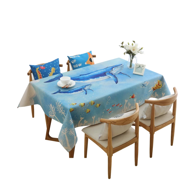 

Nordic Small Fresh Cotton Linen Tablecloth Cute Cartoon Children 's Tablecloths Cloth Table Cloth Cover Towel