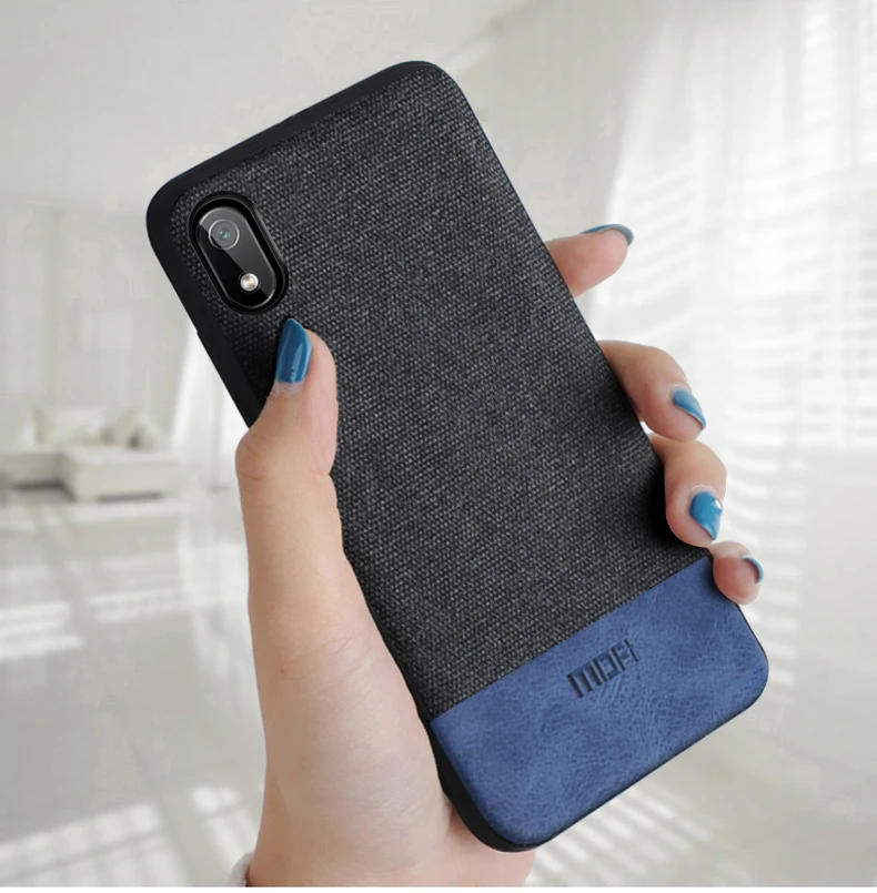 Для Xiaomi Redmi 7A чехол противоударный чехол MOFi Redmi 7A capas coque защитный хлопковый тканевый деловой чехол