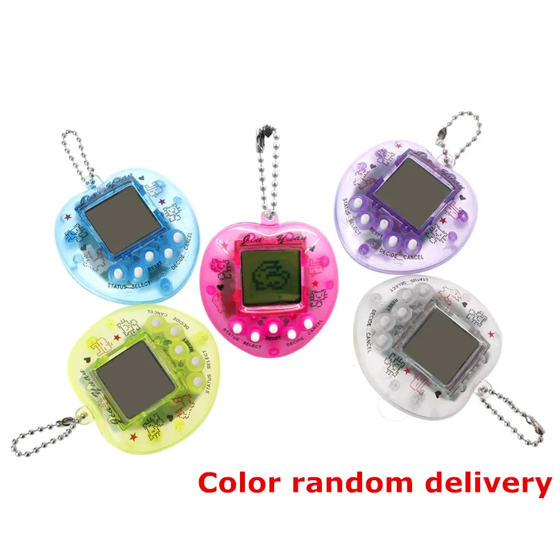 

Cute Heart Shape LCD Virtual Digital Pet Electronic Game Machine With Keychain
