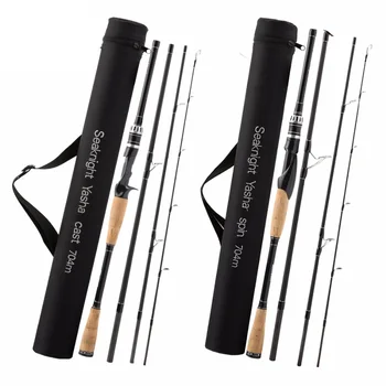 

Yasha 704M 2.1M 2.4M 2.7M Lure Fishing Rod Casting Spinning Rod Lure W. 10-30g 12-25LB 4 Sections Pole 65cm Bag Tube