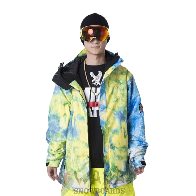 Cheap Minus 35 degrees Snowboarding WHITE SEASON Men's Snowboard Jacket Waterproof 10000 Breathable 8000 Descente Ski Wear Snowboard