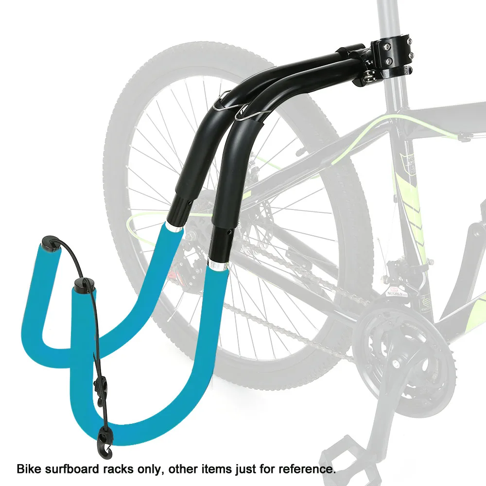 

Adjustable Bike Surfboard Rack Bicycle Surfing Board Carrier Mount to Seat Posts Accessories Longboard Surfboard Hanger Rack