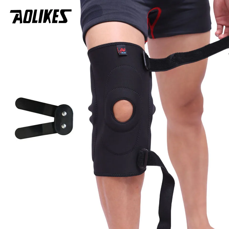 Профессиональный спортивный наколенник AOLIKES фиксатор колена с металлической