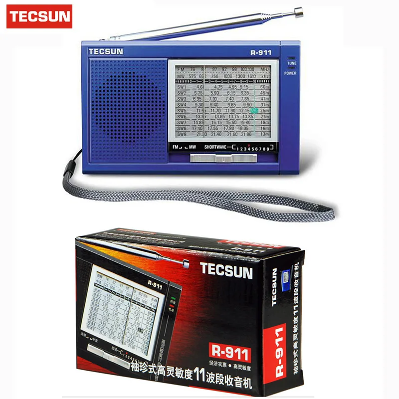 Tecsun R-911 радио World band радио приемник многодиапазонный высокочувствительное радио цифровой приемник цифровая Демодуляция стерео радио