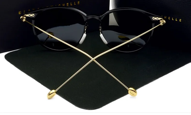 Бланш Michelle новые круглые очки с полароидным стеклом wo мужские роскошные брендовые винтажные мужские солнцезащитные очки для вождения uv400 Солнцезащитные очки с коробкой