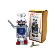 Винтажный Ретро астронавт жестяной робот игрушки классический заводной ветер астронавт жестяной Робот игрушка для взрослых детей коллекционные игрушки
