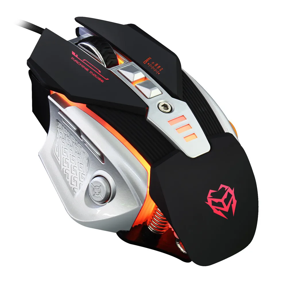 

Wholesale 3200DPI Optical Adjustable 8D Button Wired Mechanical Gaming Mouse Computer Mice For PC 20M Drop Shipping